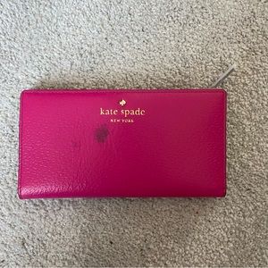 Pink Kate Spade Stacy wallet